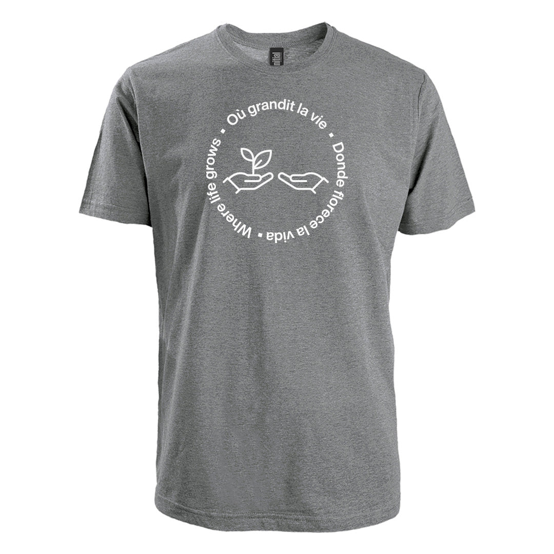 T-shirt col rond unisexe