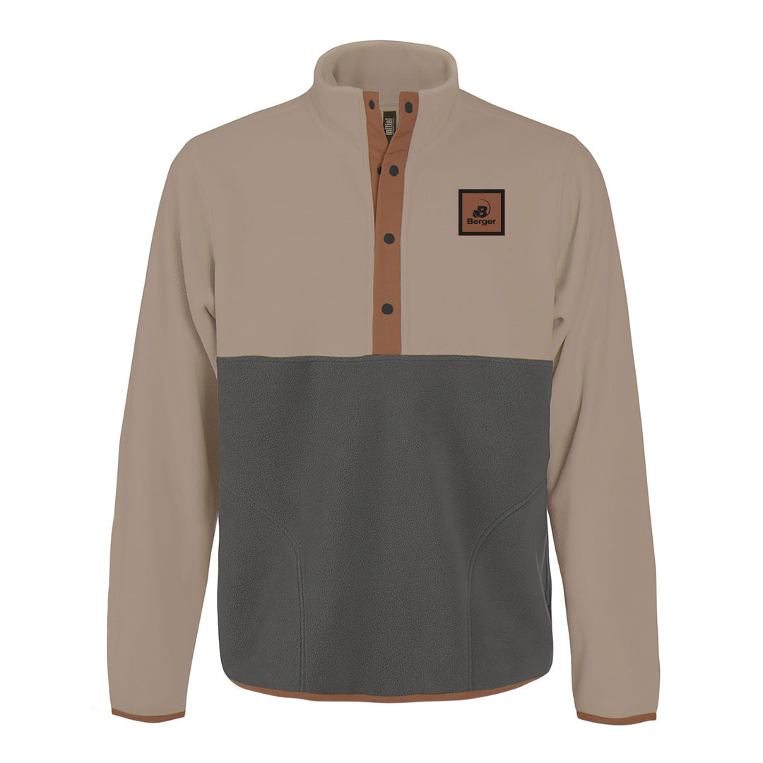 Chandail boutonné 1/4 unisexe