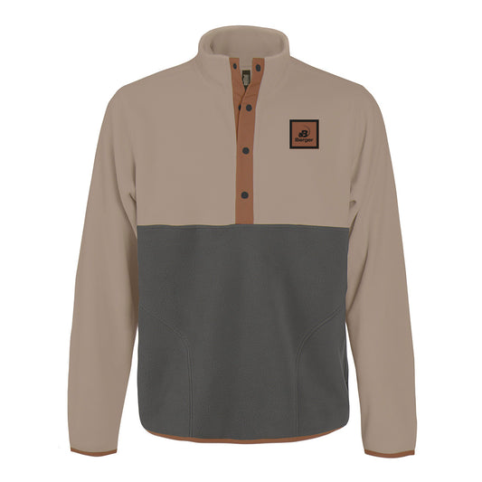 Chandail boutonné 1/4 unisexe